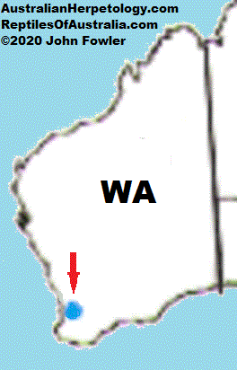 Approximate distribution of the Western Swamp Turtle (Pseudemydura umbrina)